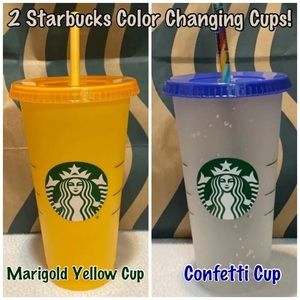 *NEW* Starbucks Color Changing Cups Set Yellow